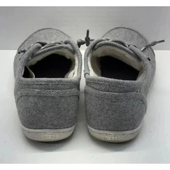 Bob's‎ Skecher's Women's Sz 8.5 Memory Foam Gray Camp Cuddle Tennis Shoes - Picture 5 of 10